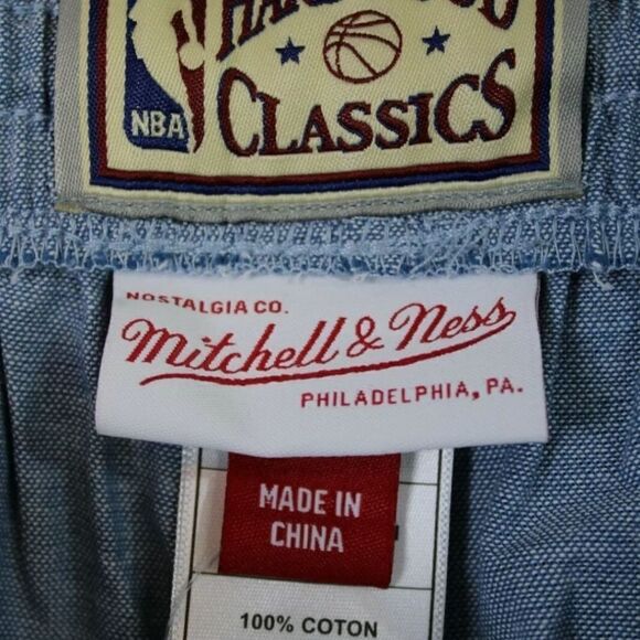 BRAND NEW MITCHELL AND NESS HWC UTAH JAZZ  DENIM SHORTS L - Picture 4 of 5